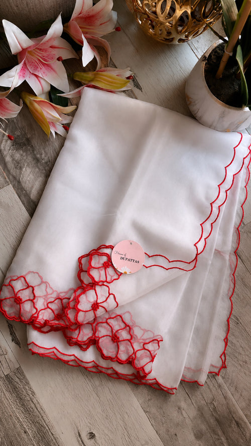 Exotic Flora Soft Organza Dupattas