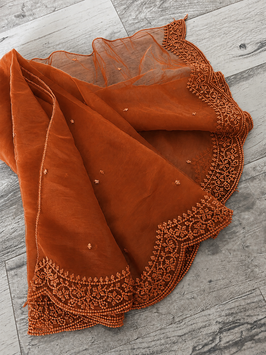 Enchanted arc scalloped Dupatta
