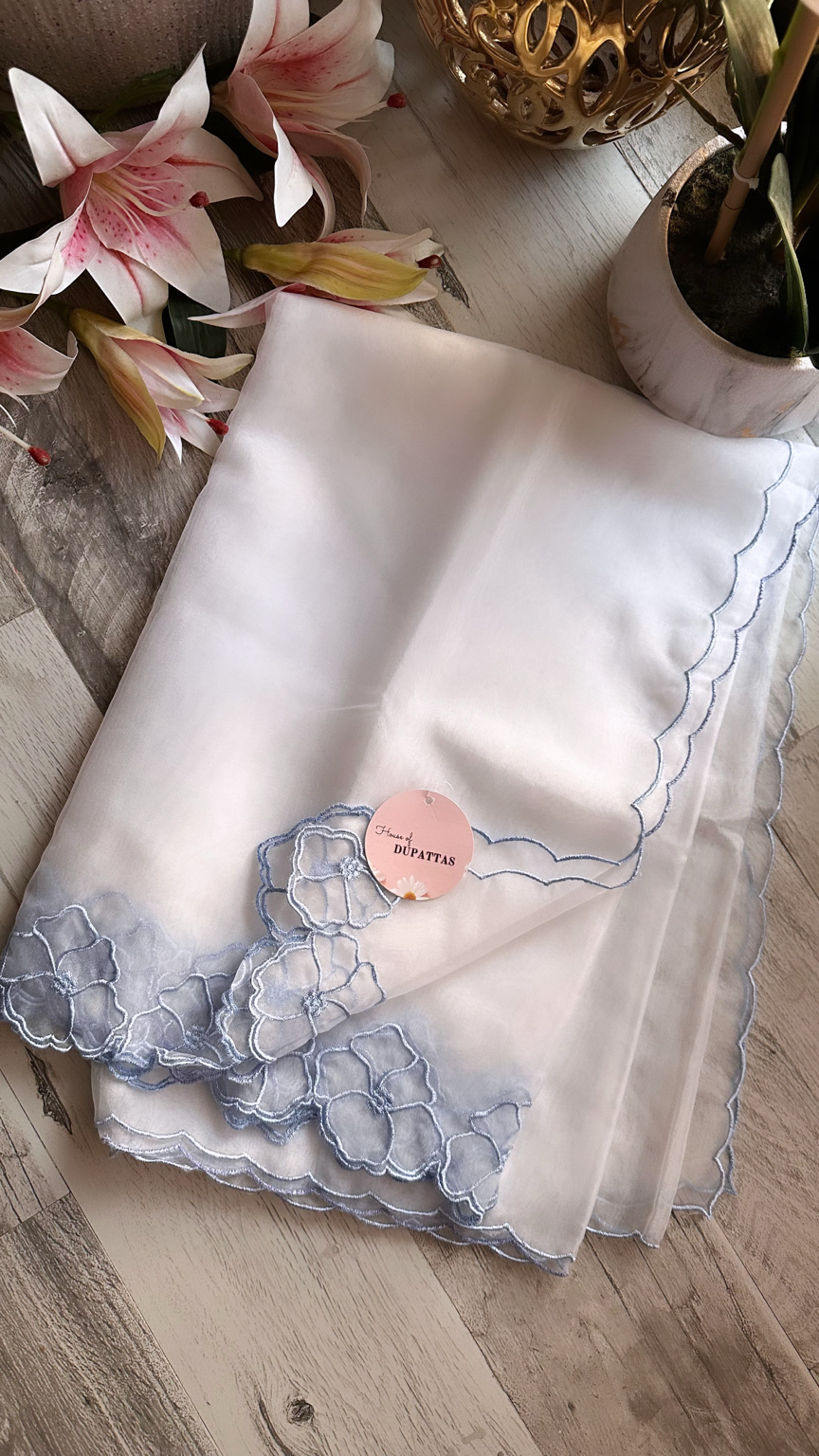 Exotic Flora Soft Organza Dupattas