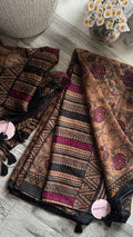Neutral Browny chiffon Embellished Dupatta