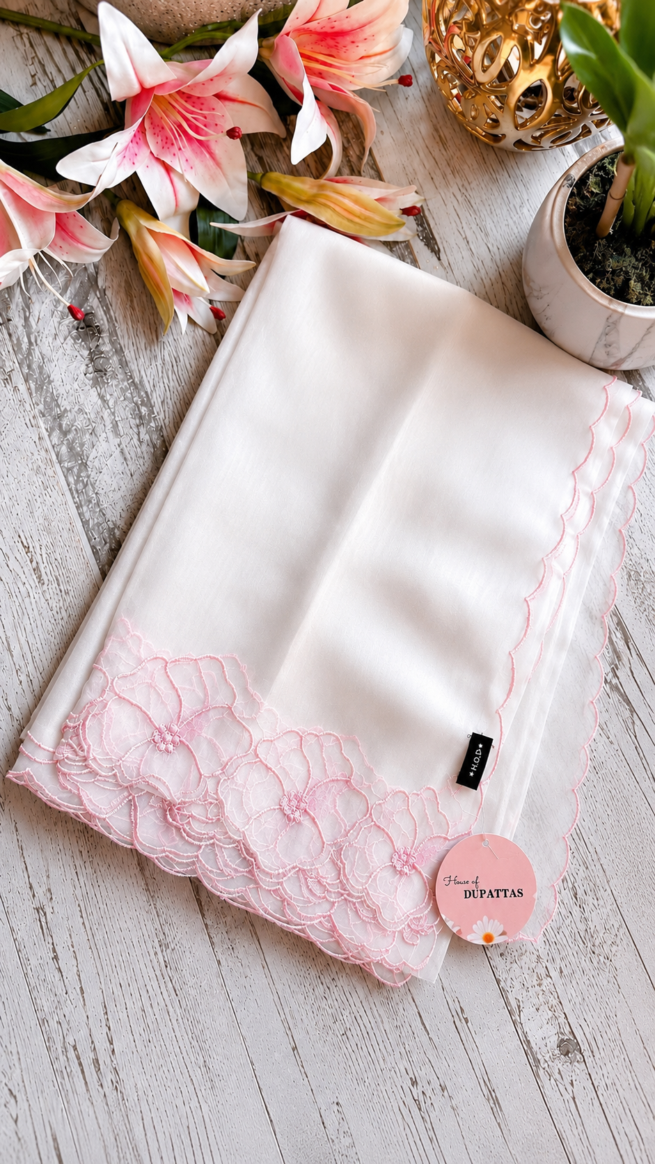 Exotic Flora Soft Organza Dupattas