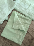 Fresh Pastel Sorbet Mul cotton Heavy embroidered Dupatta