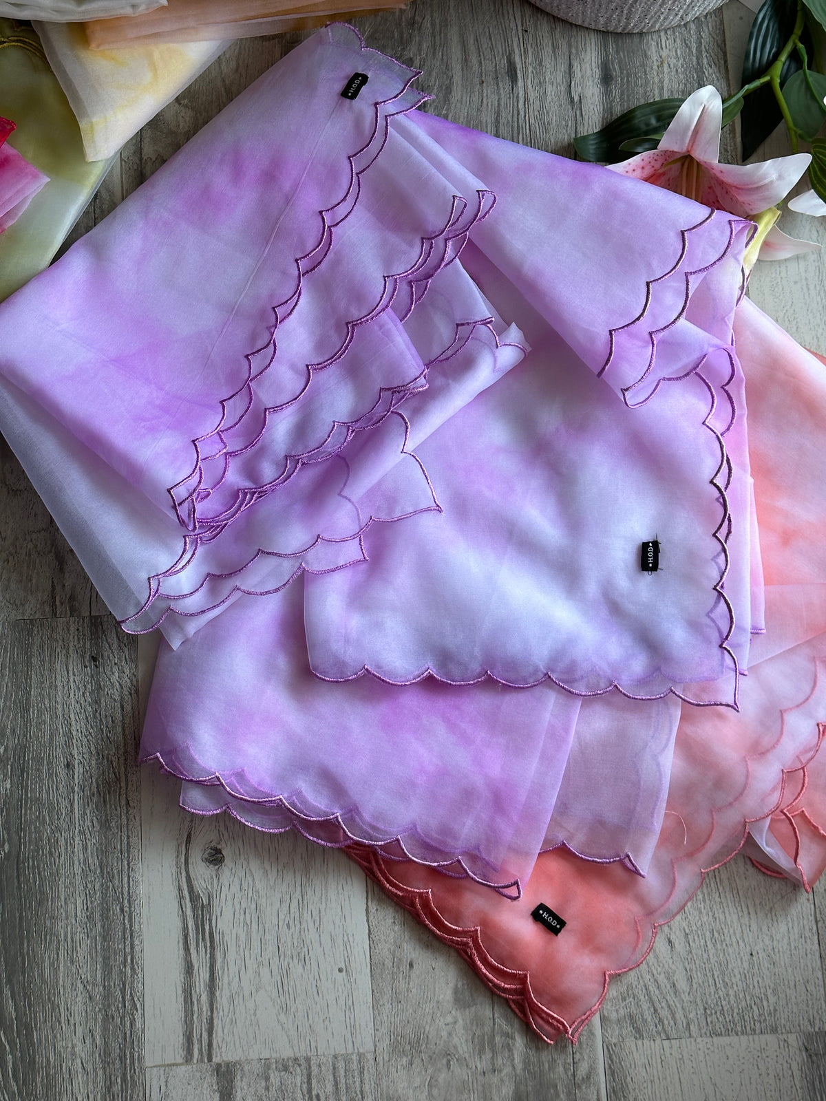 Tie Dye Soft Organza Dupattas