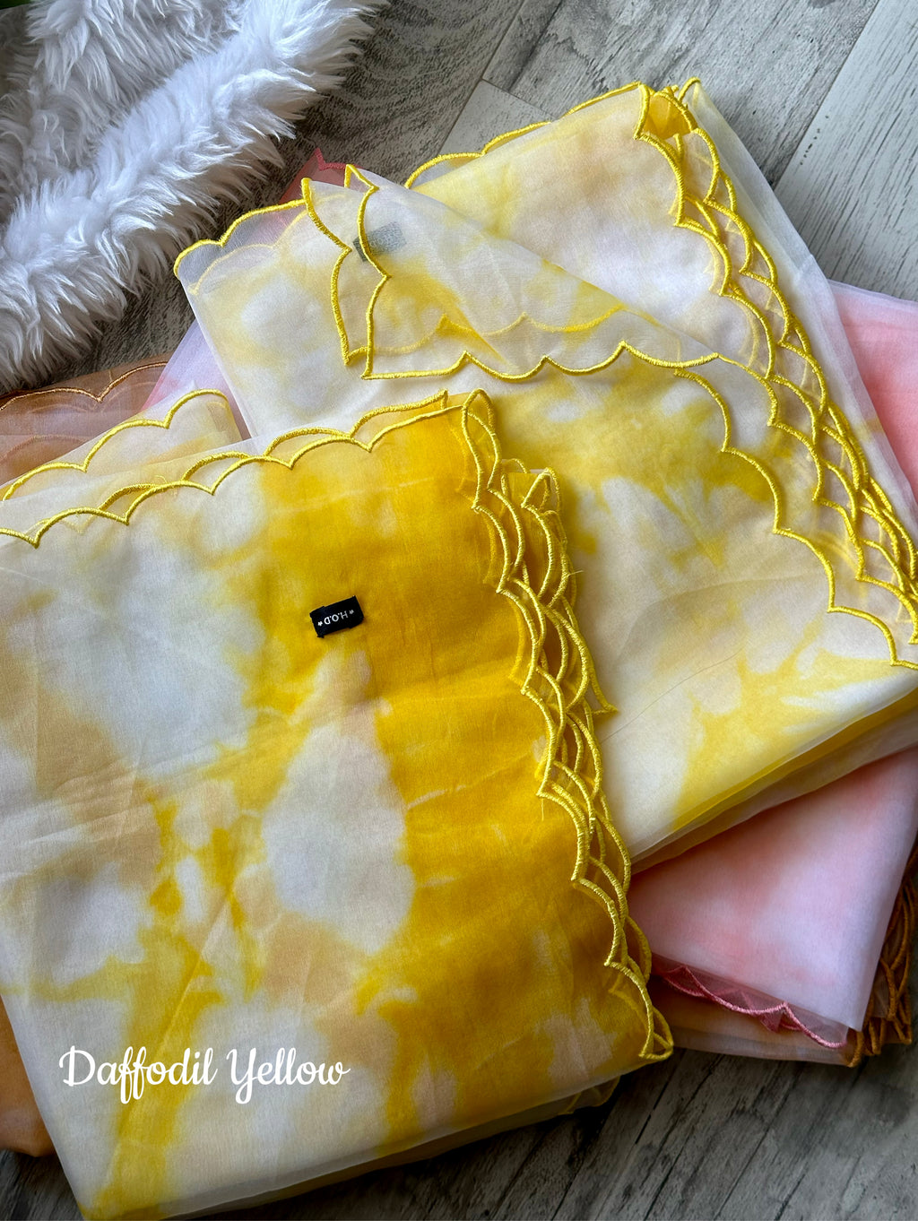Tie Dye Soft Organza Dupattas