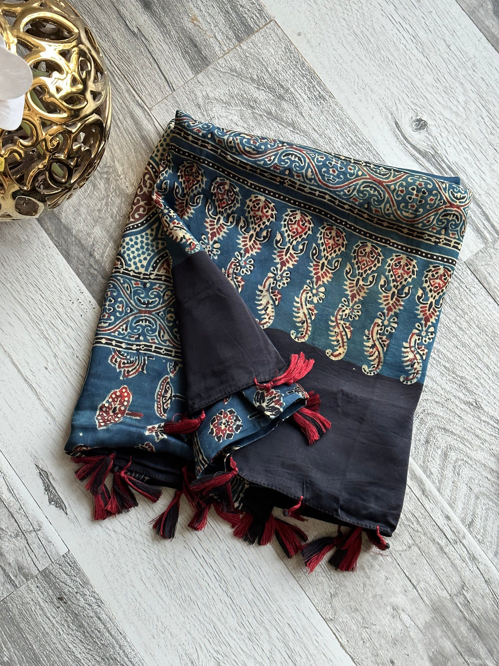 Pure Modal Silk Ajrak print Dupattas