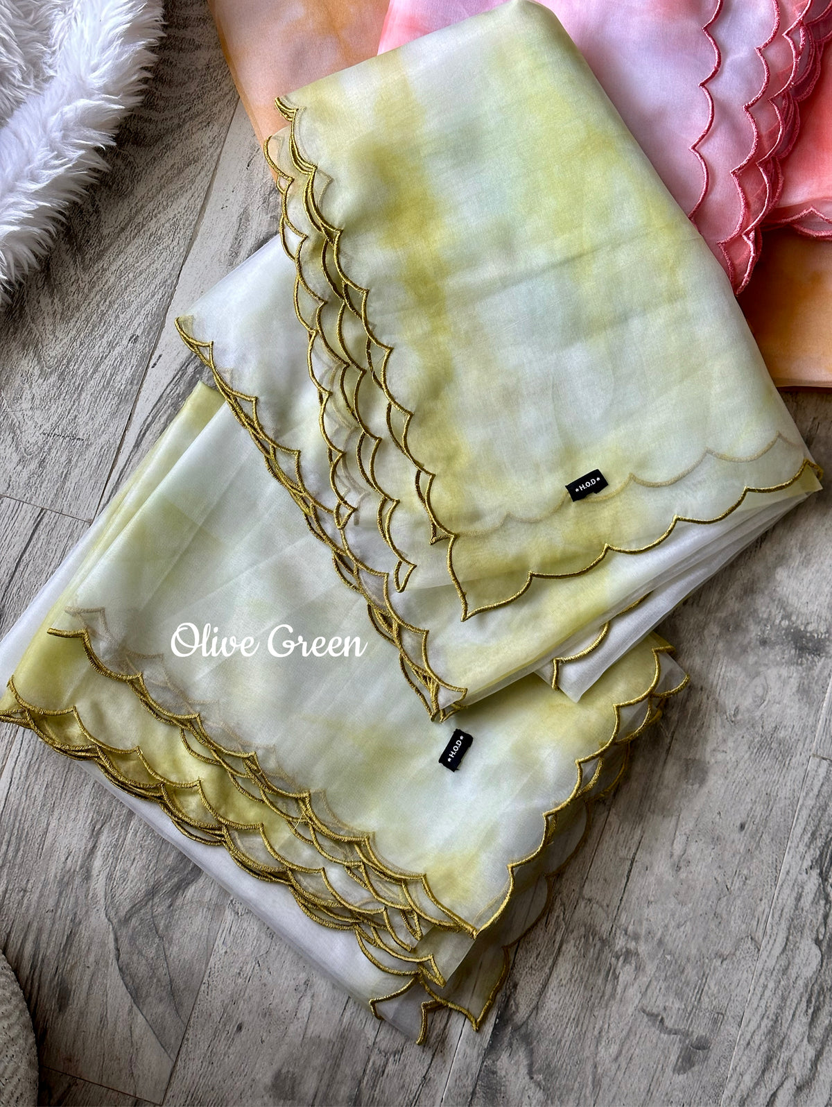 Tie Dye Soft Organza Dupattas